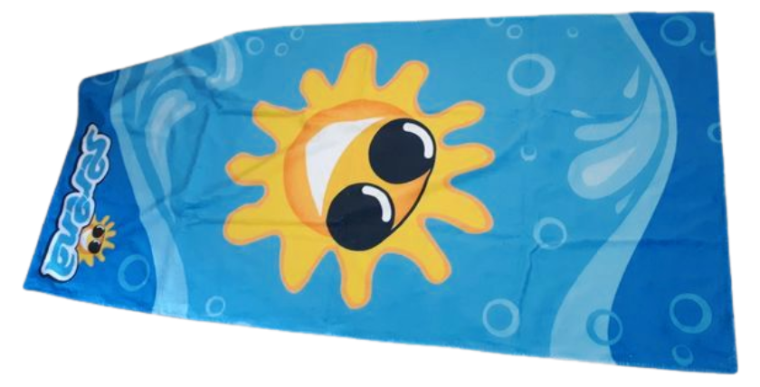 custom logo sublimation printed promotional beach towels